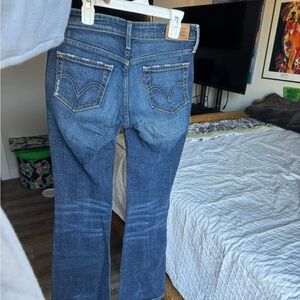 blue levis 518 superlow bootcut style #11518